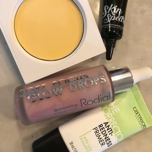 Unused Face Makeup Bundle Primer Banana Powder Eye Primer Liquid Glow